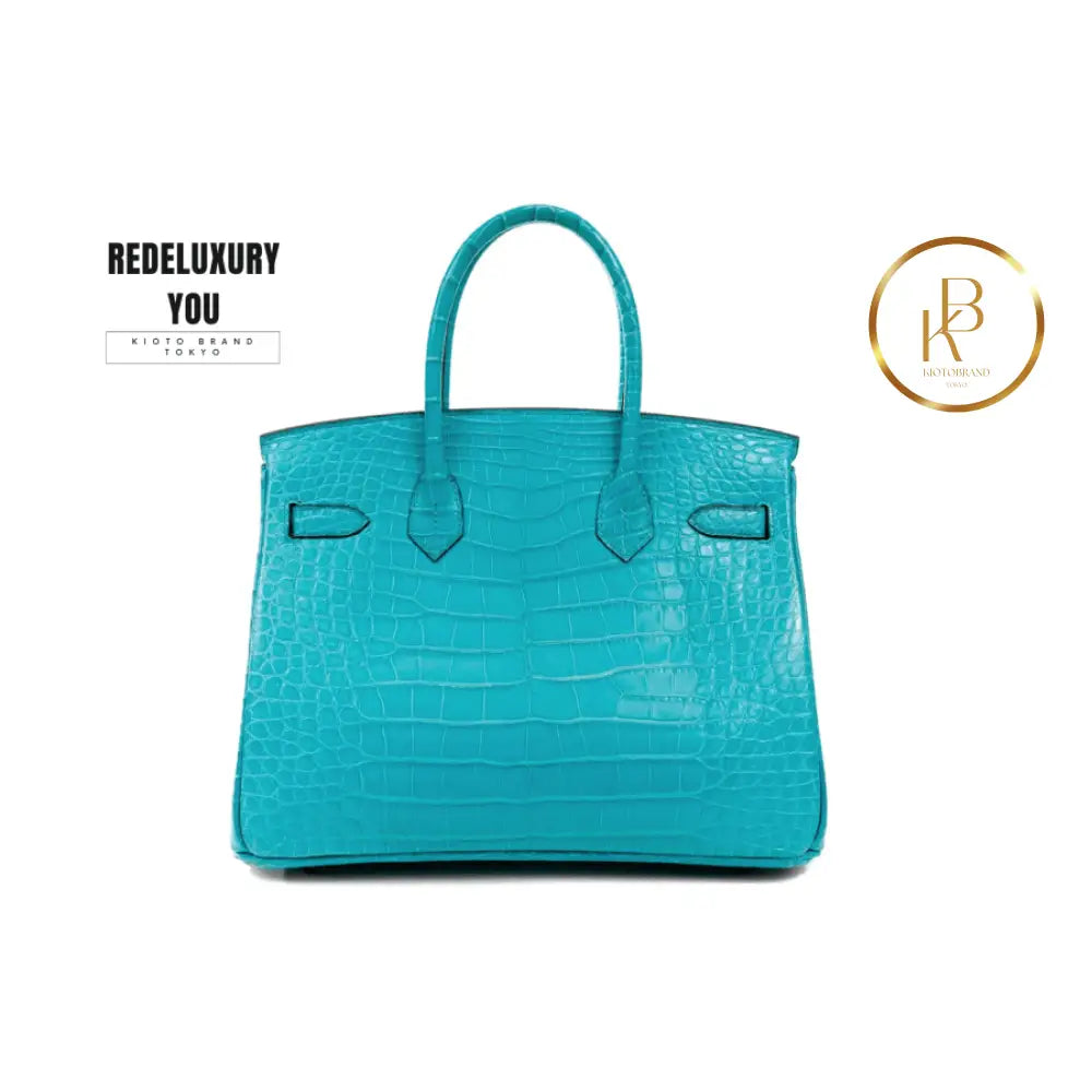 Birkin 30 Turquoise Crocodile Gold Hardware Special Order