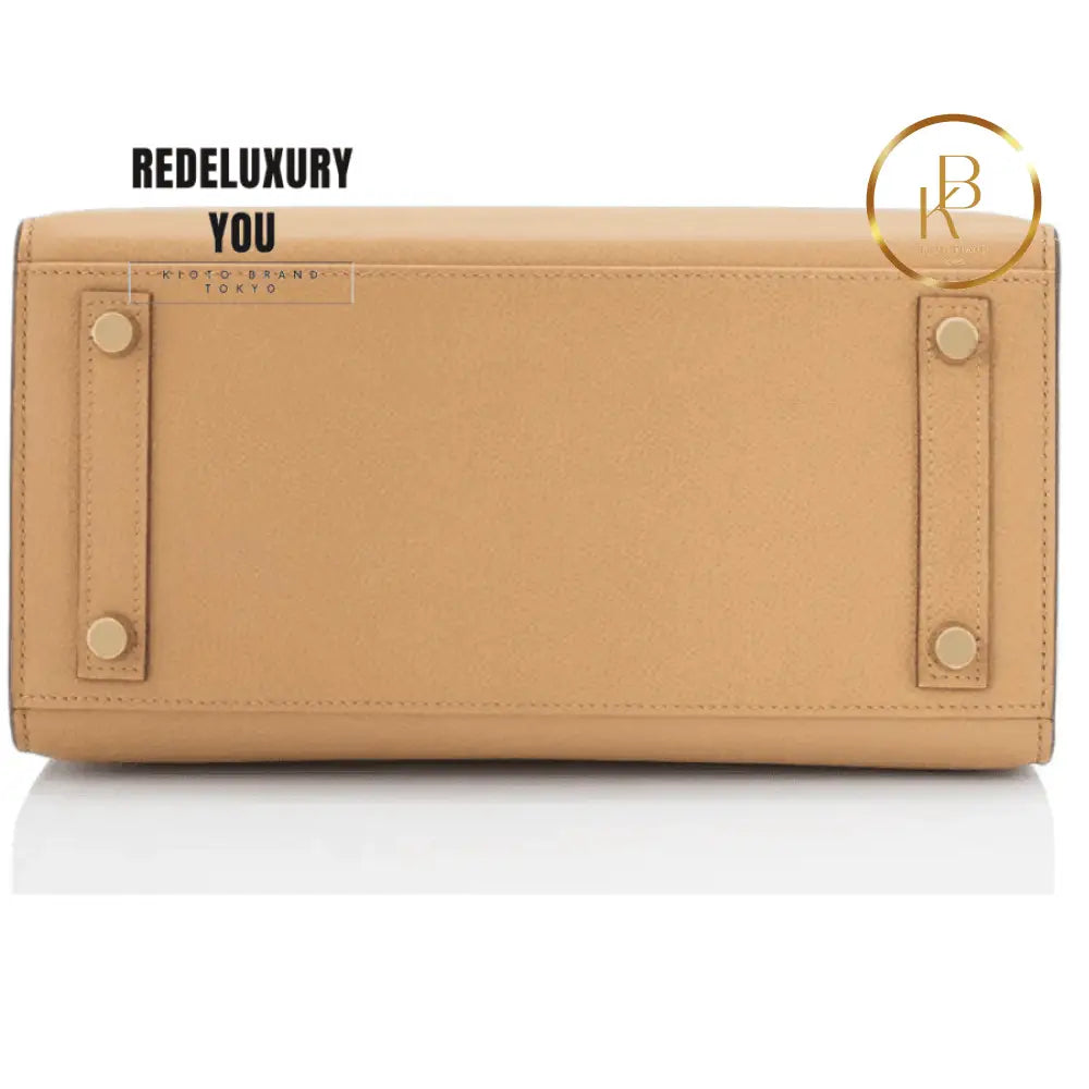 Birkin 25 Sellier Biscuit Veau Madame