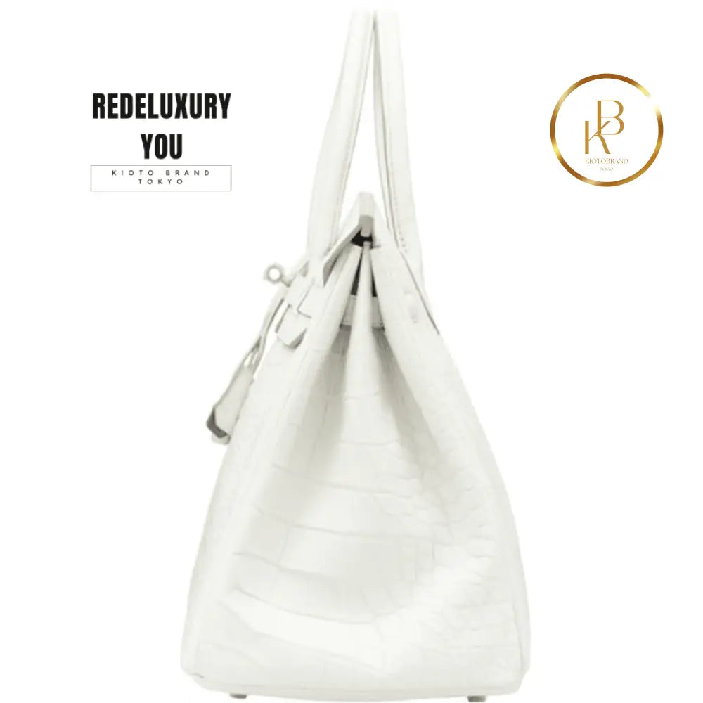 Birkin 35 Silver Nuage Alligator