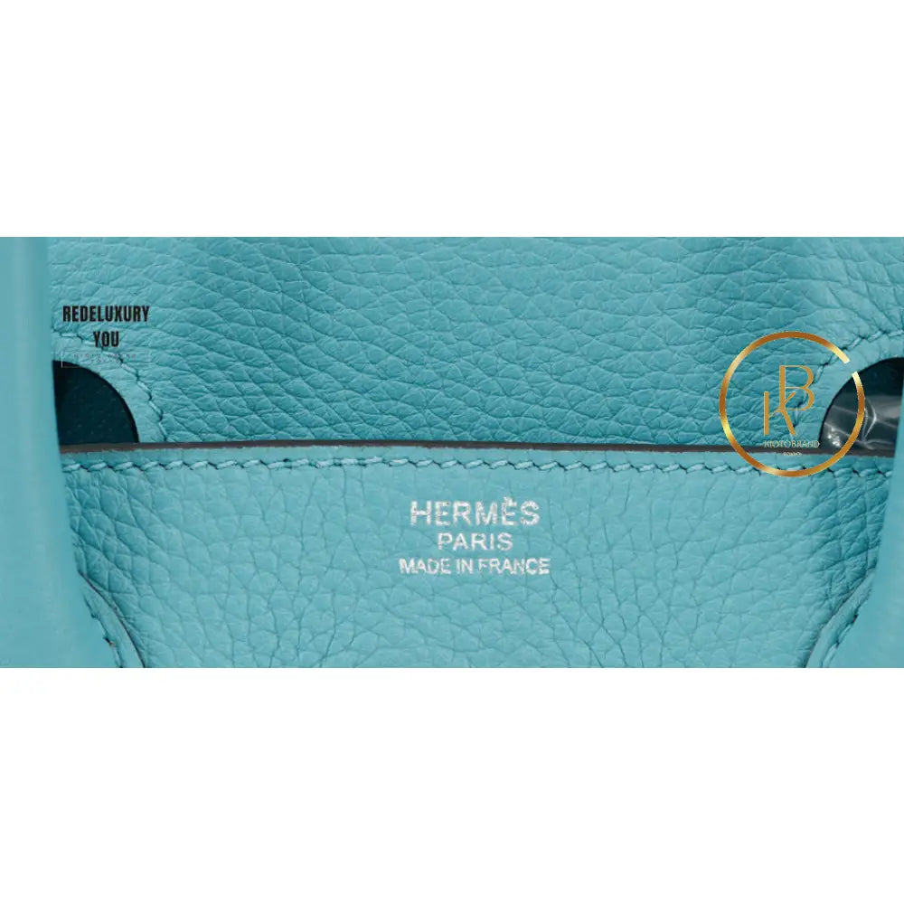 Birkin 30 Retourne Bleu Saint Cyr Clemence