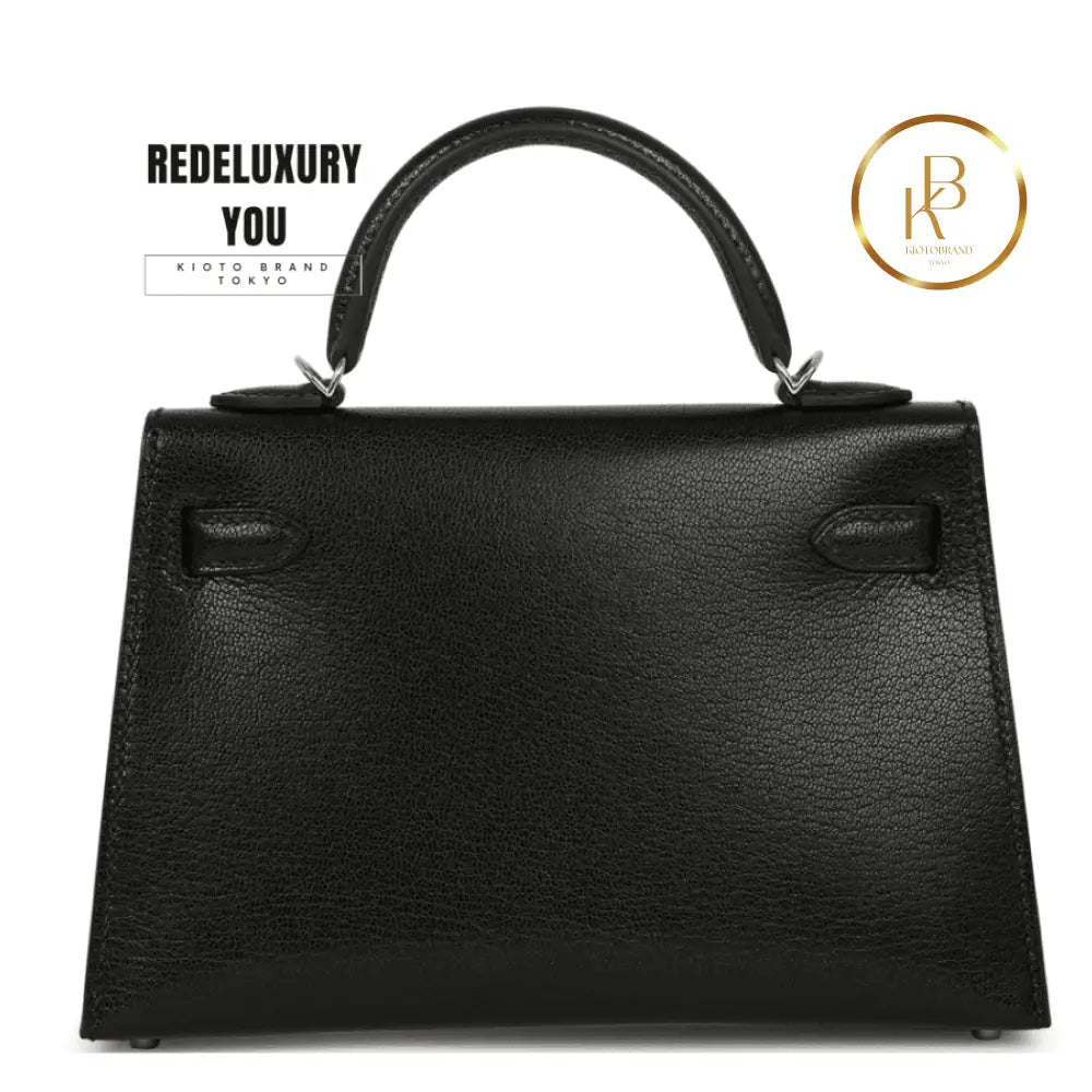 Kelly 20 Mini Sellier Black Chevre Chamkila