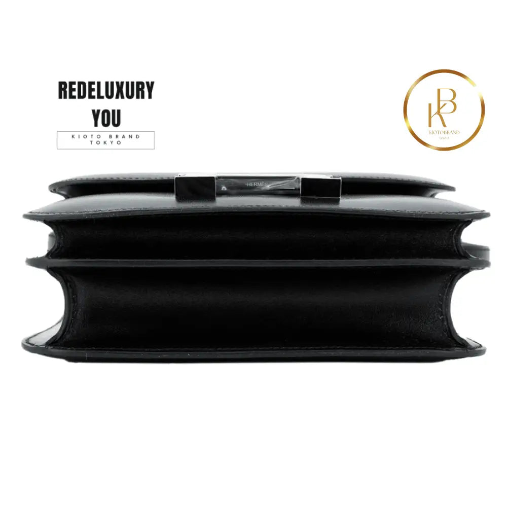Constance Mini 18 Black Box Calfskin