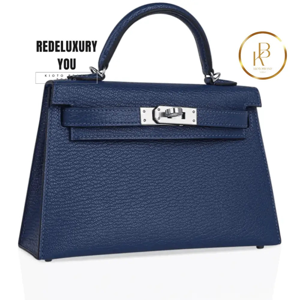 Kelly 20 Sellier Mini Deep Bleu