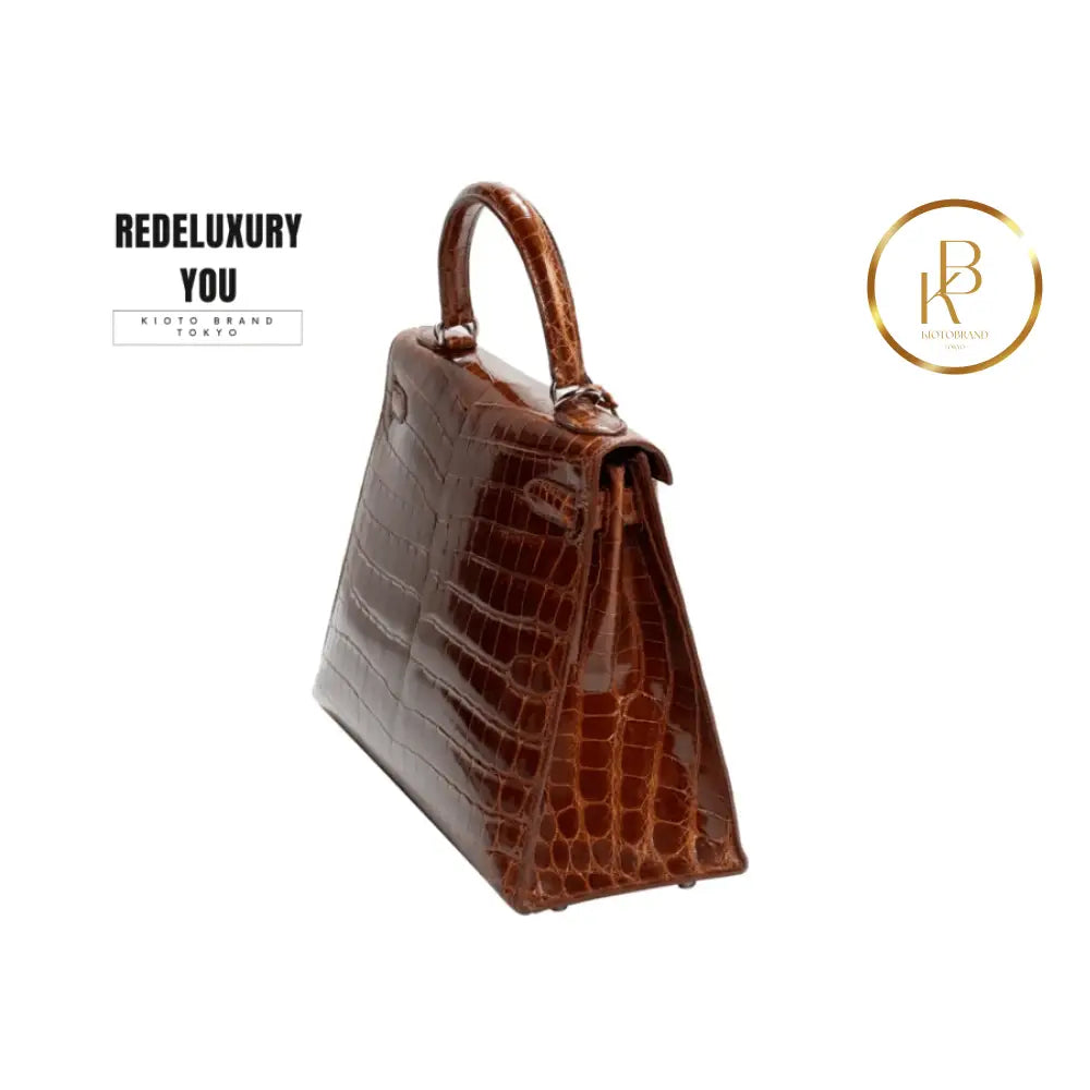 Kelly 28 Havane Crocodile