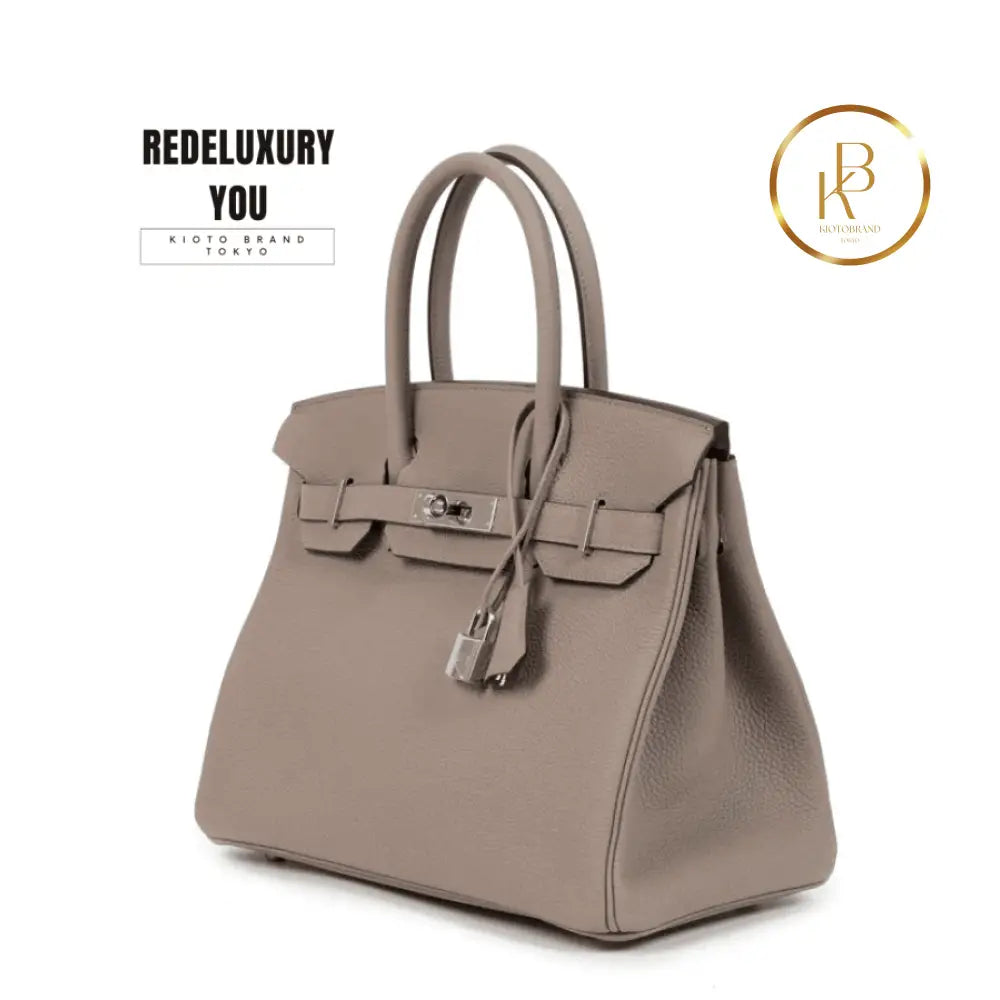 Birkin 30 Gris Asphalte Phw