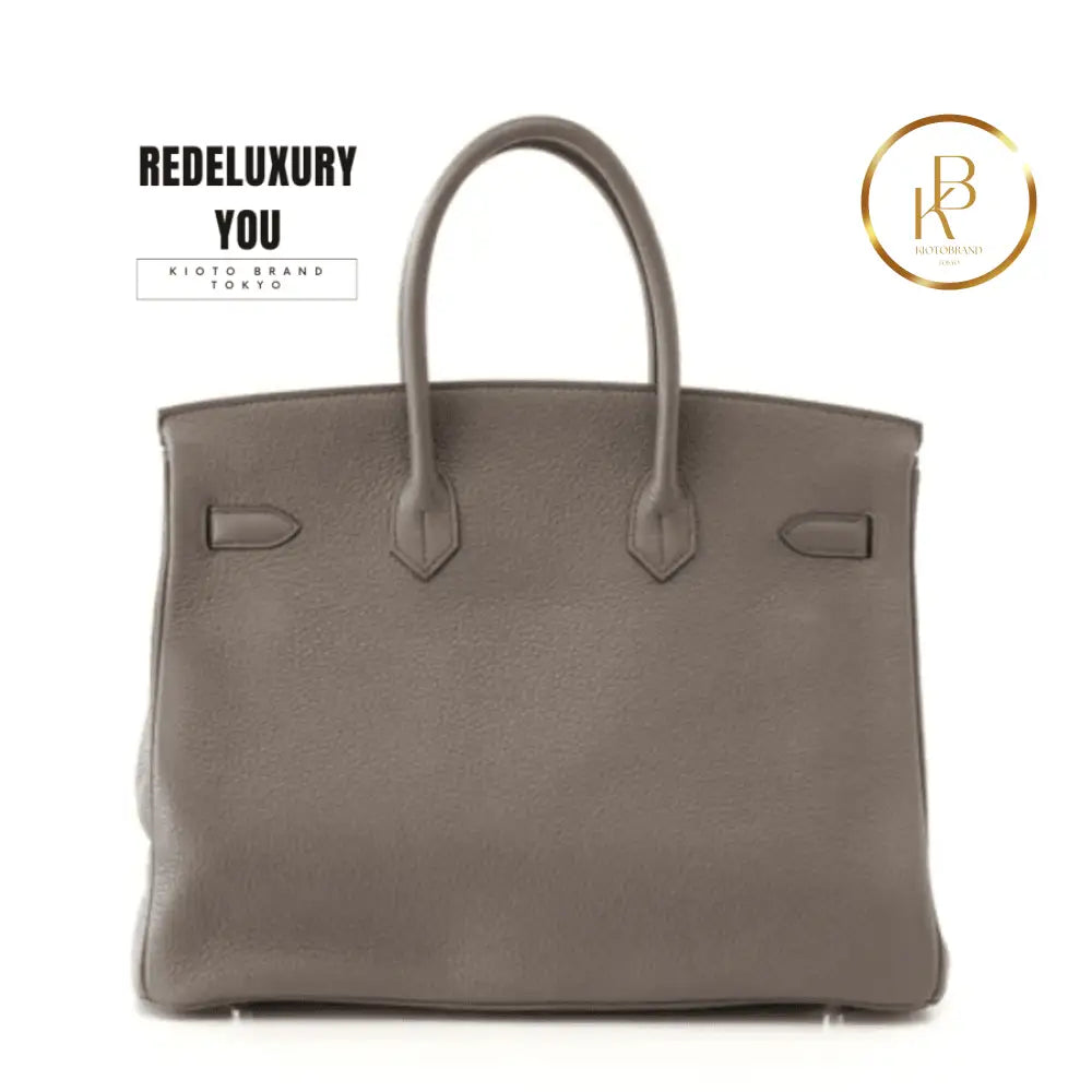 Birkin 35 Gray Etain
