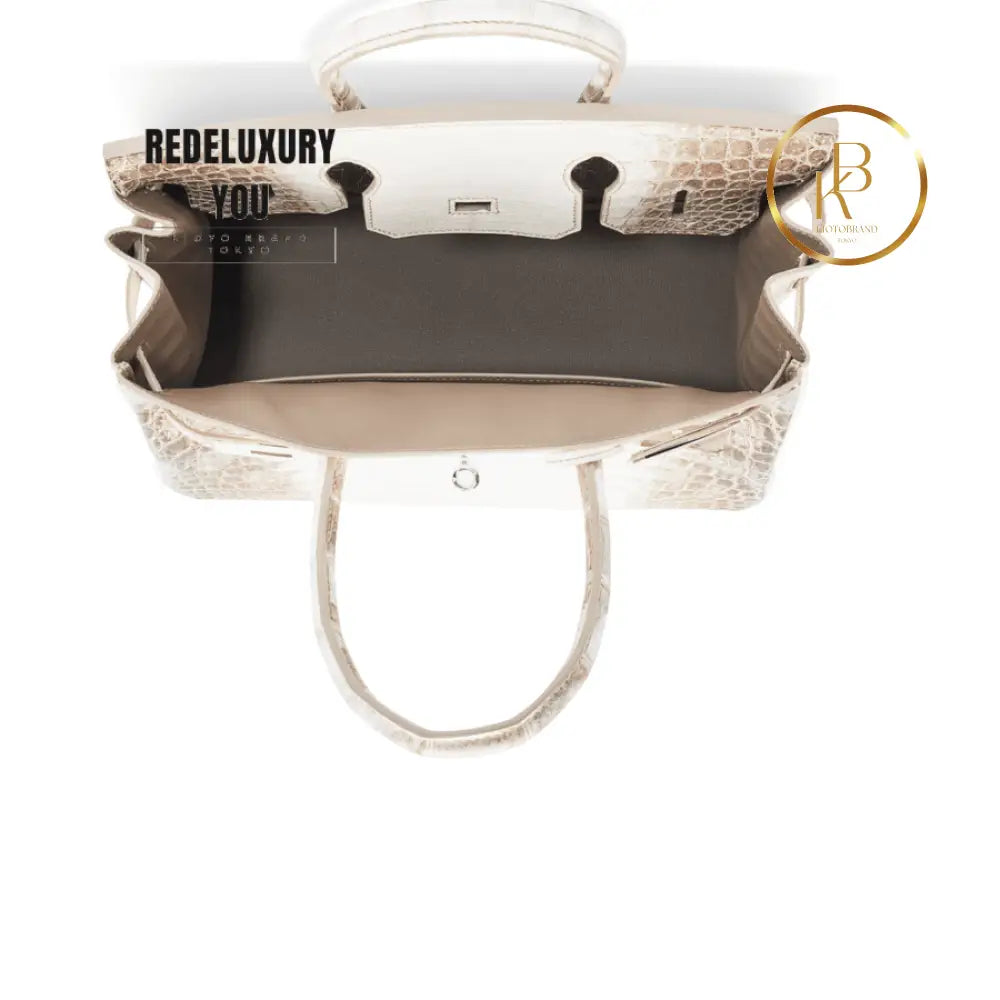 Birkin 30 Matte Himalaya Niloticus 18K White Gold Diamond Hardware