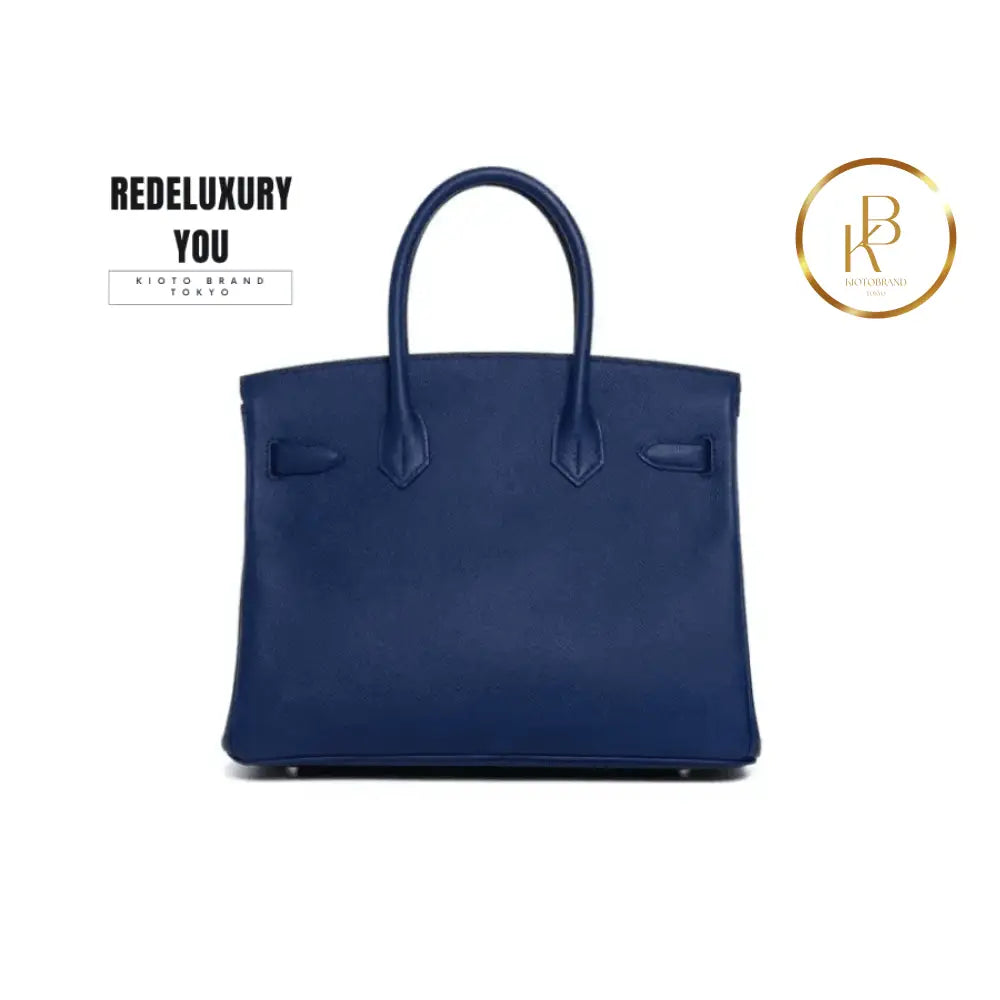 Birkin 30 Blue Electric Gold Hardware