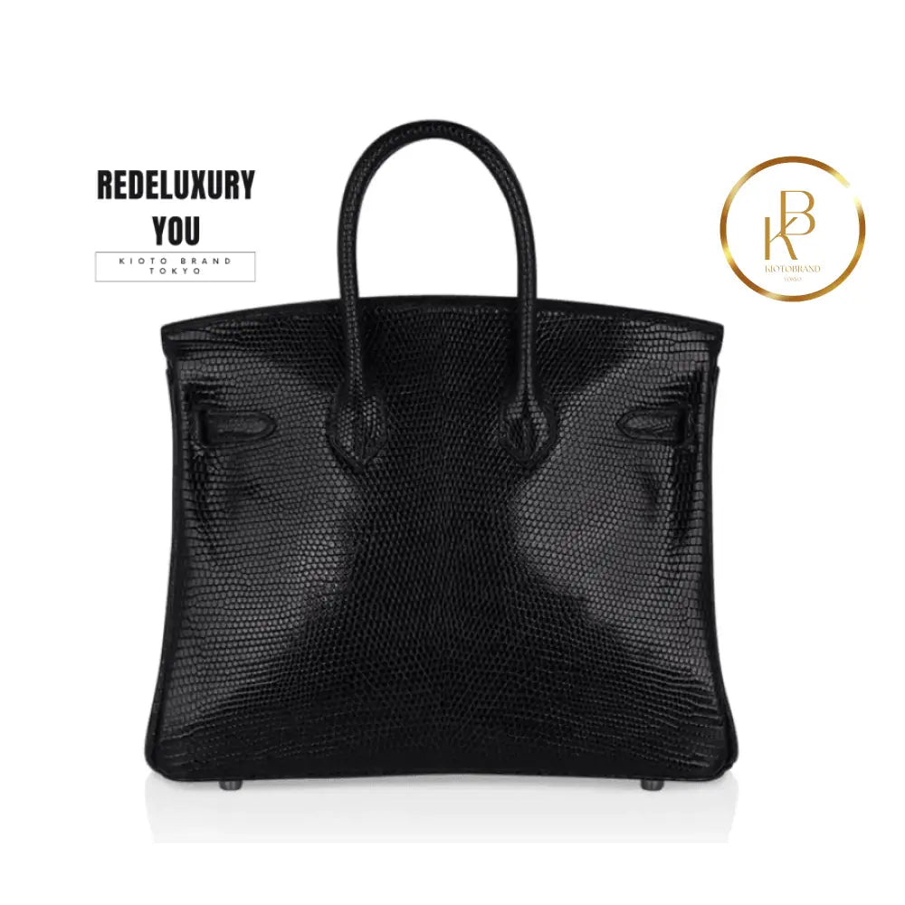 Birkin 25 Black Lizard Gold Hardware (Limited Edition)