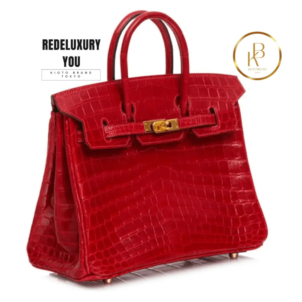 Birkin 25 Red Shiny Lisse