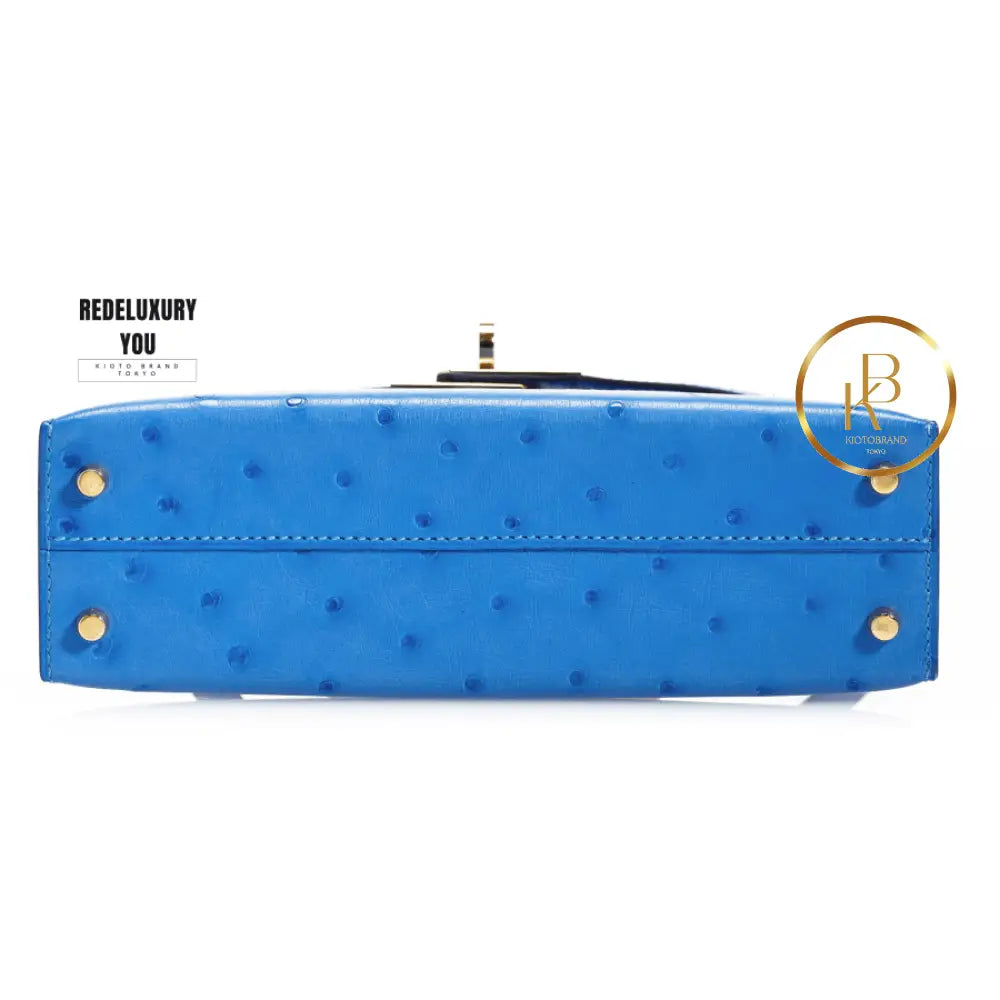 Kelly 20 Mini Ii Bleuet Ostrich