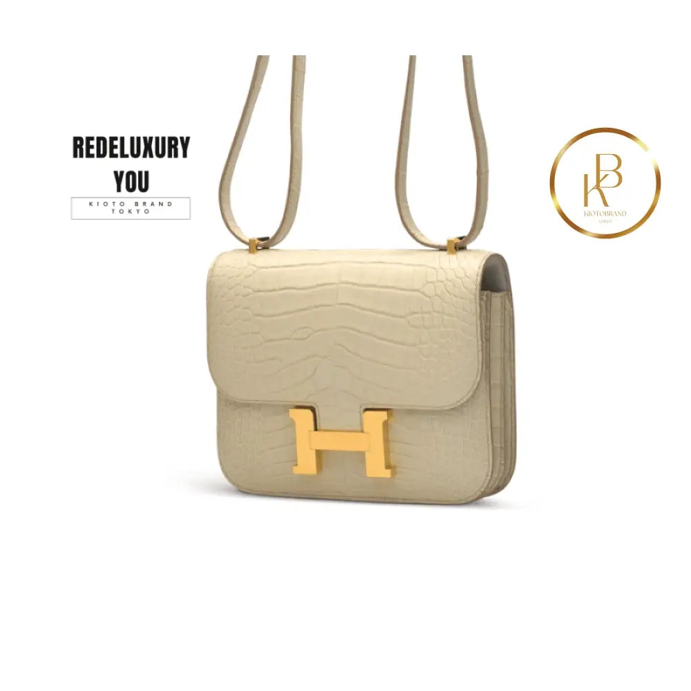 Constance 18 Mini Matte Bèton Alligator