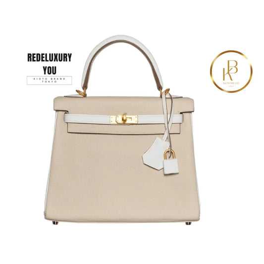 Kelly 25 Craie & White Clemence Special Order 2022