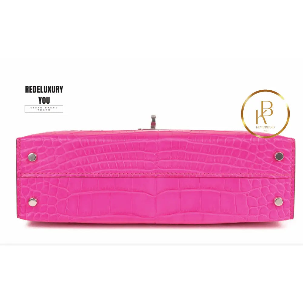 Kelly 20 Mini Ii Sellier Rose Matte Alligator