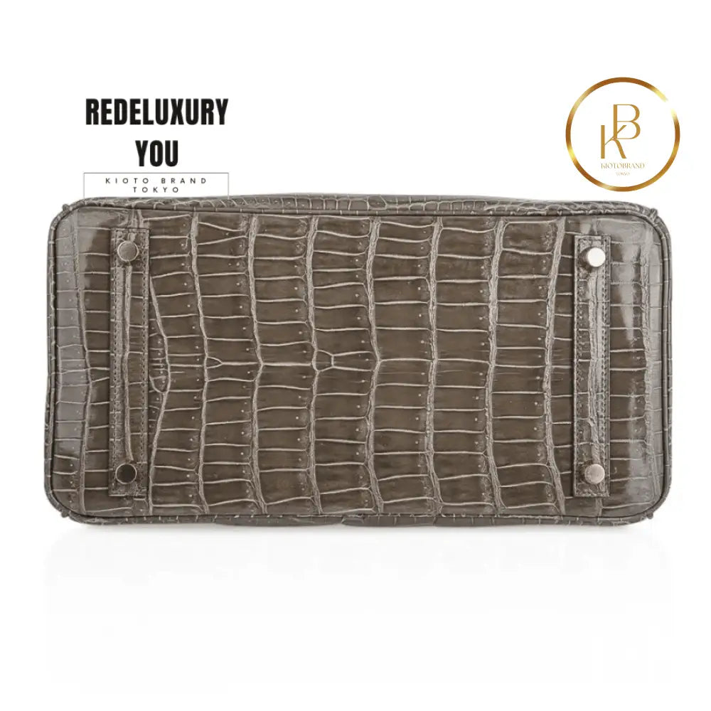 Birkin Hss 30 Gris Tourterelle / Blue Sapphire Porosus