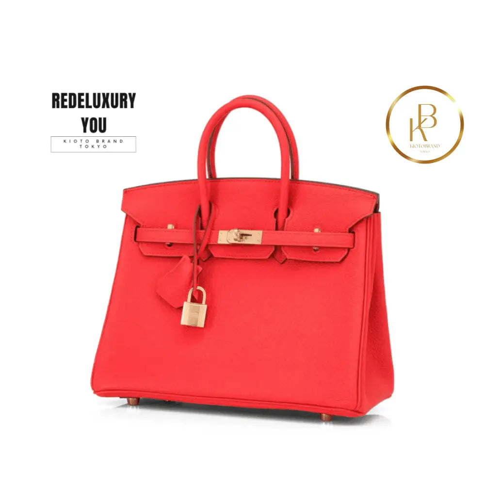 Birkin 25 Capucine Orange Red