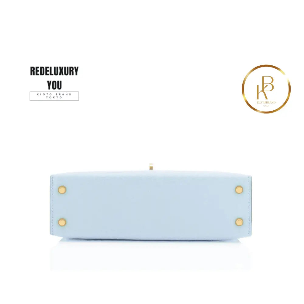 Kelly 20 Mini Blue Brume Vip Gold