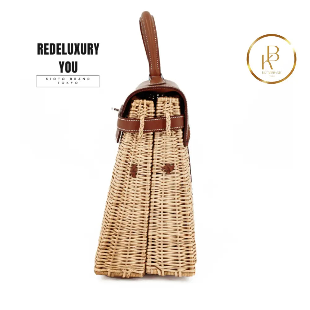 Kelly Picnic 35 Osier Wicker And Fauve Barenia (Limited Edition)