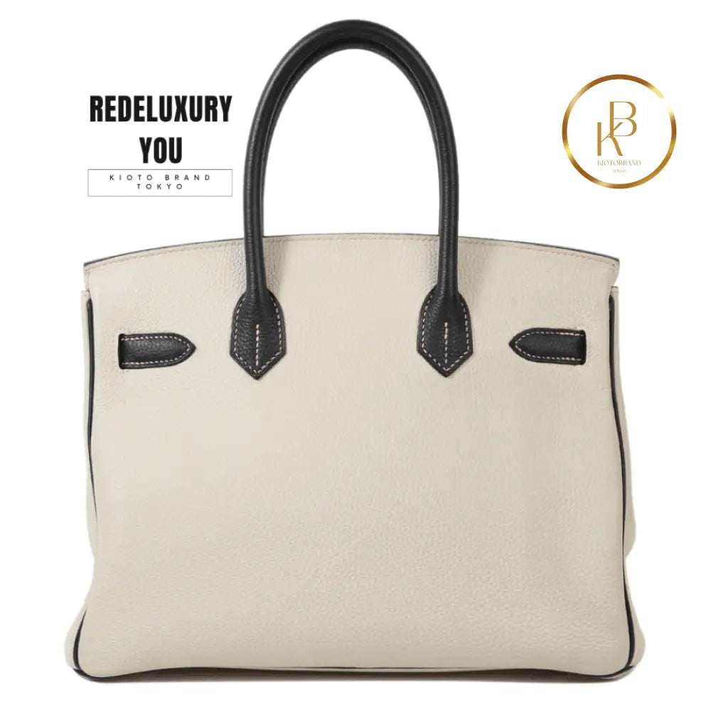 Birkin 30 Hss Craie And Black Togo (Special Order)