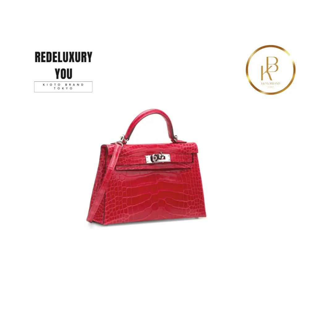 Kelly 20 Mini Shiny Rose Extreme Alligator