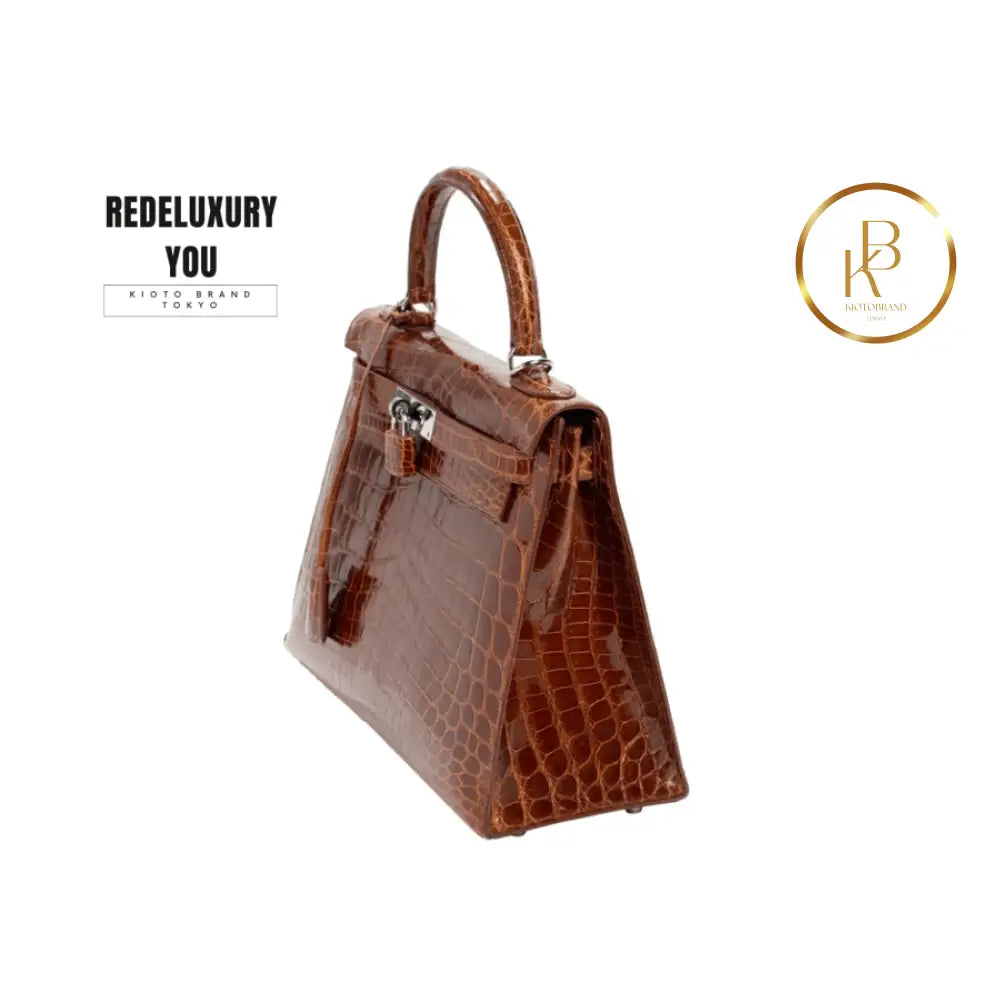 Kelly 28 Havane Crocodile