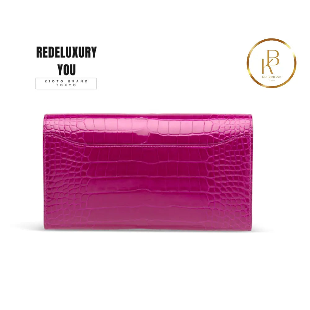 Constance To Go Shiny Rose Pourpre Alligator