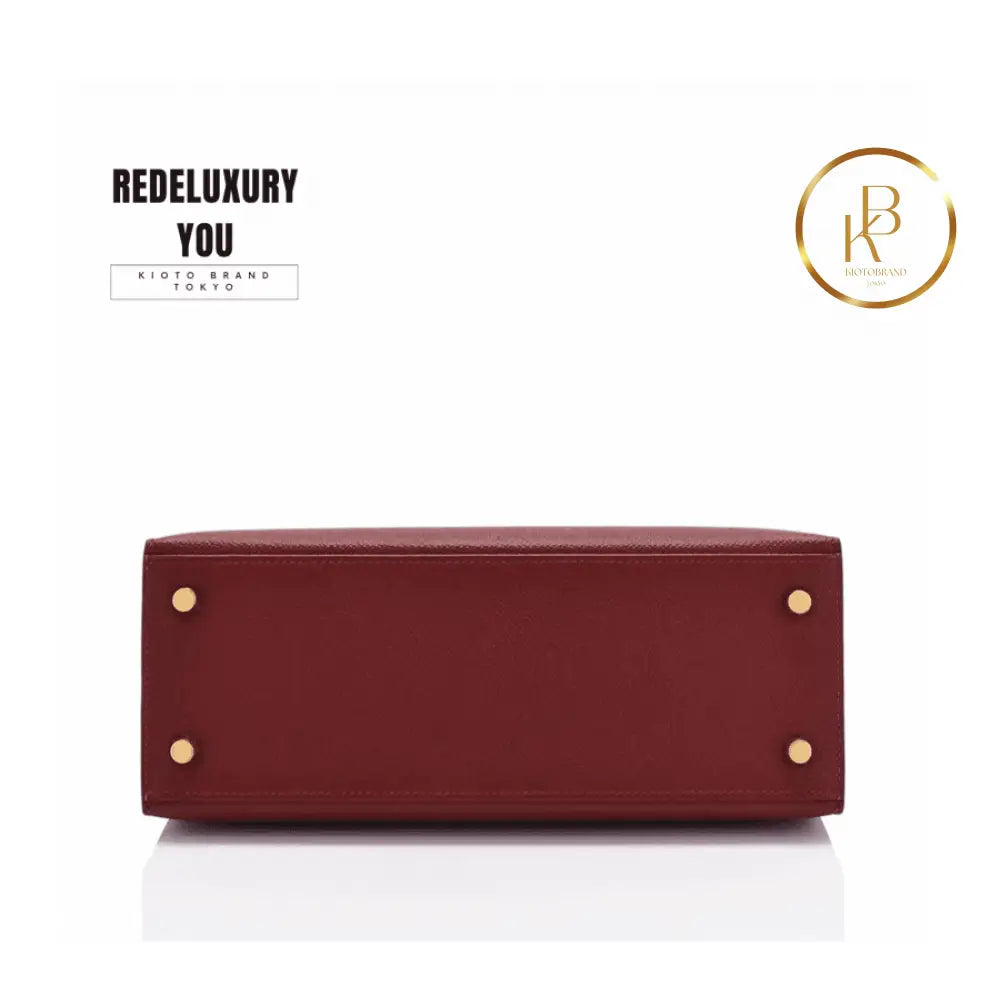 Kelly 25 Rouge H Bordeaux Epsom Sellier