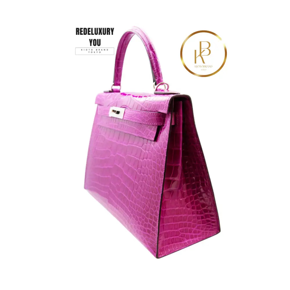 Kelly 28 Ii Sellier Rose Pourpre Pink Mississippiensis Alligator Phw