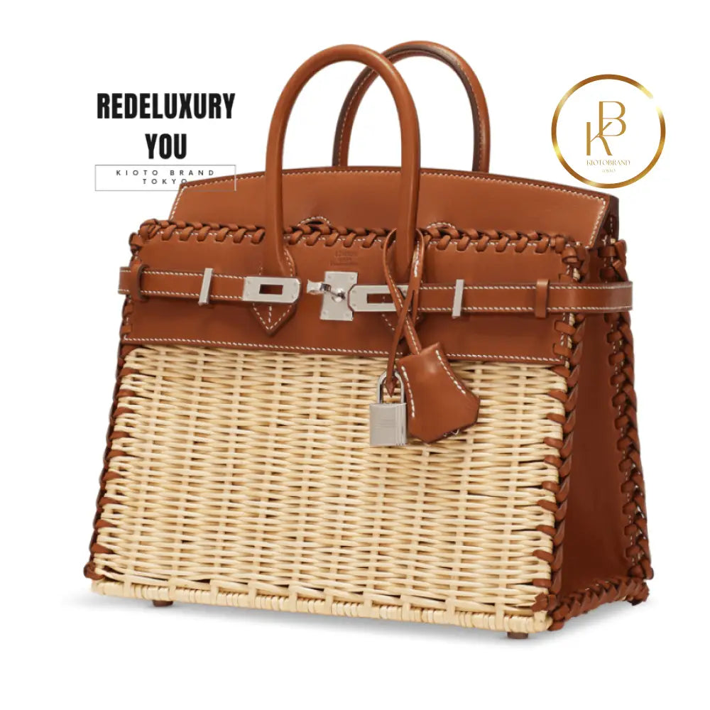 Birkin 25 Barenia & Osier Picnic (Limited Edition)