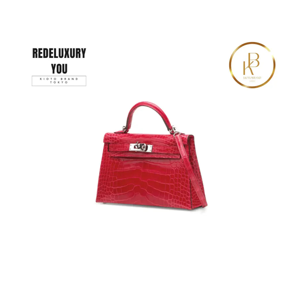 Kelly 20 Mini Shiny Rose Extreme Alligator