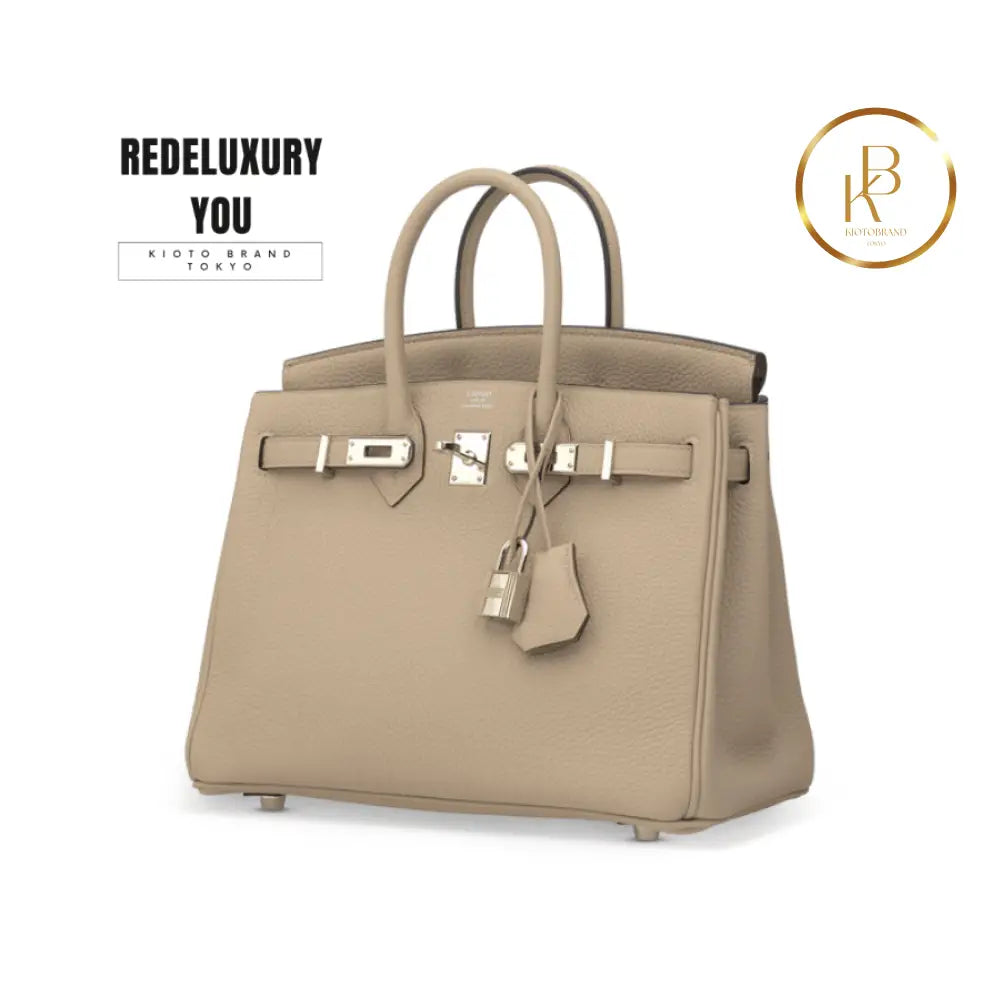 Birkin 25 Gris Tourterelle Togo