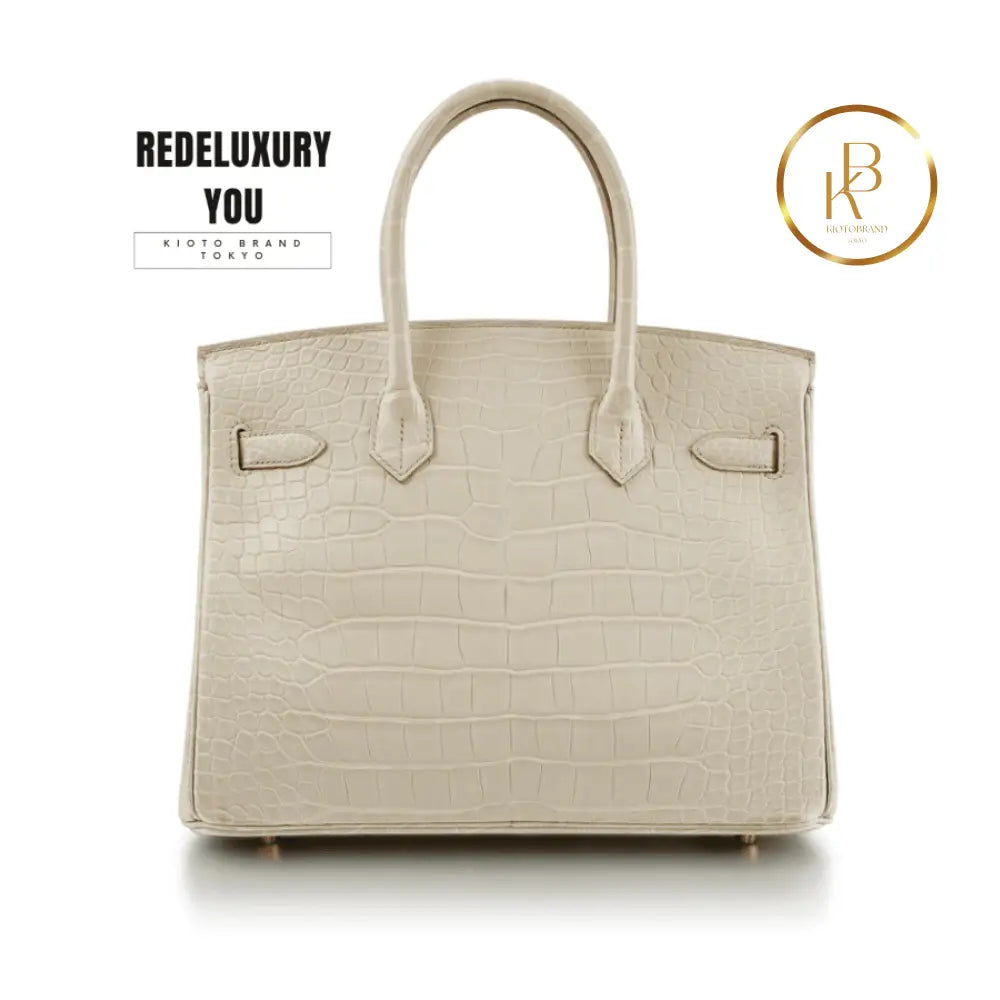 Birkin 30 Beton Matte Alligator Mississippiensis
