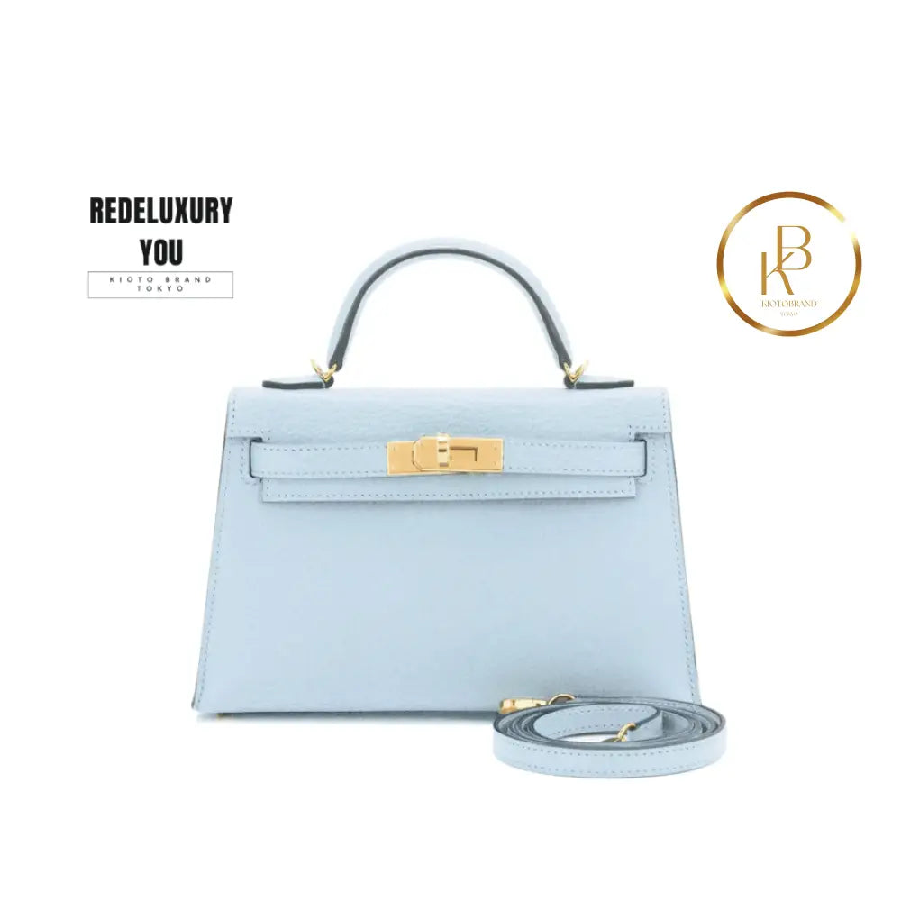 Kelly 20 Mini Blue Brume Vip Gold