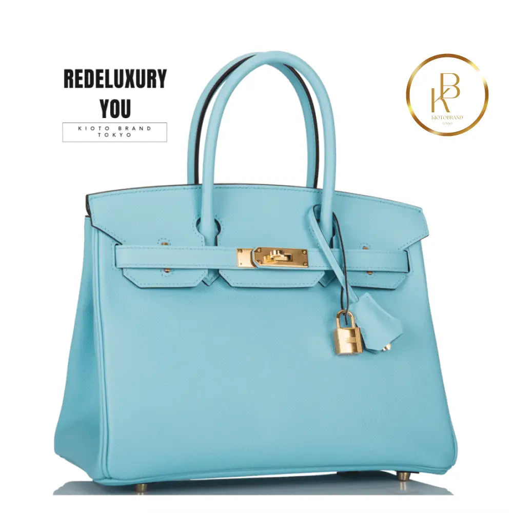 Birkin 30 Bleu Atoll Epsom
