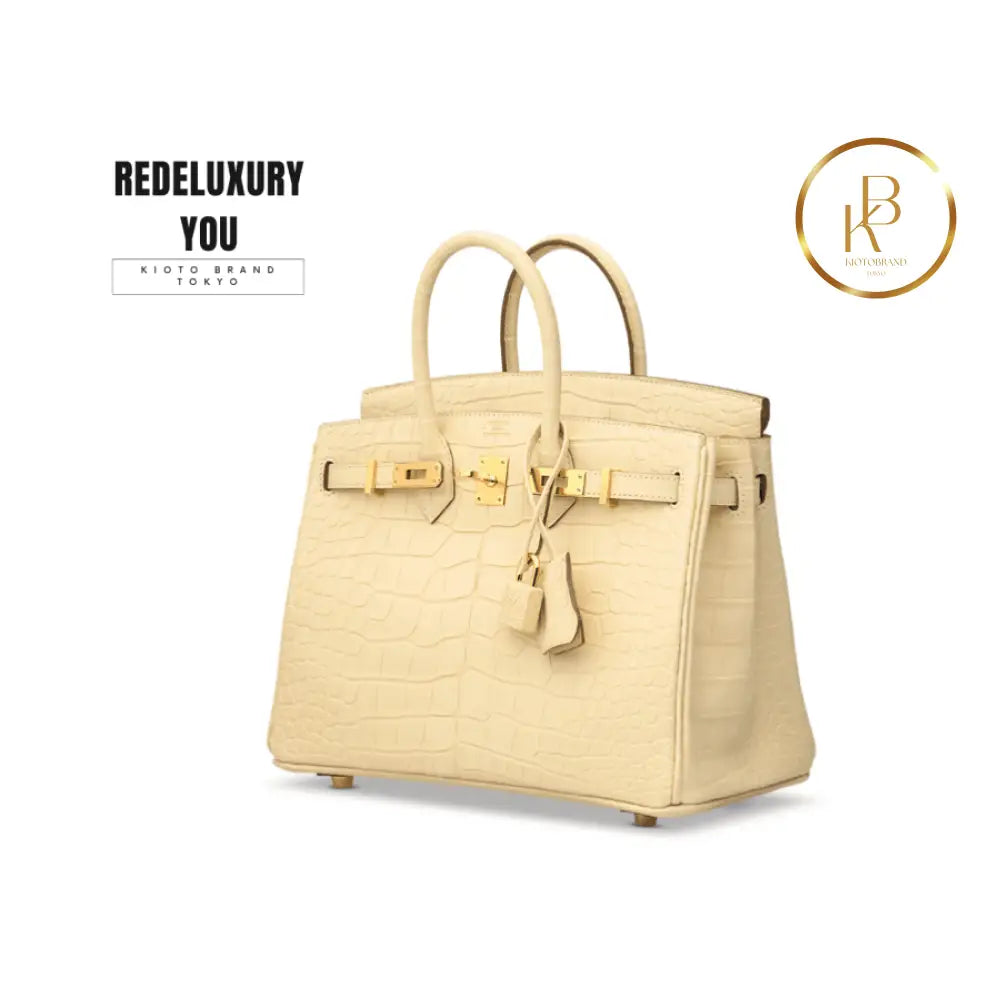 Birkin 25 Matte Vanille Alligator
