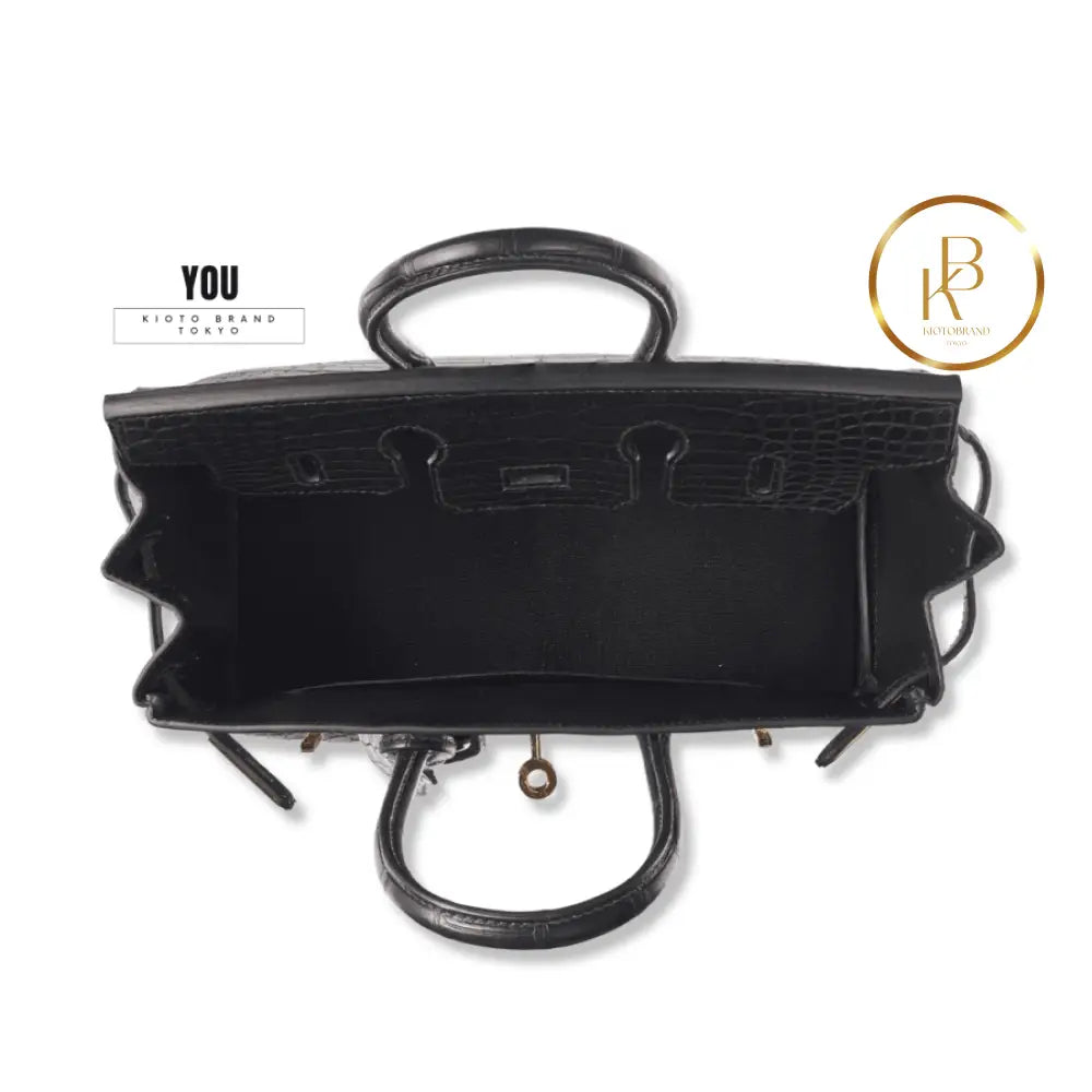 Birkin 25 Black Matte Alligator