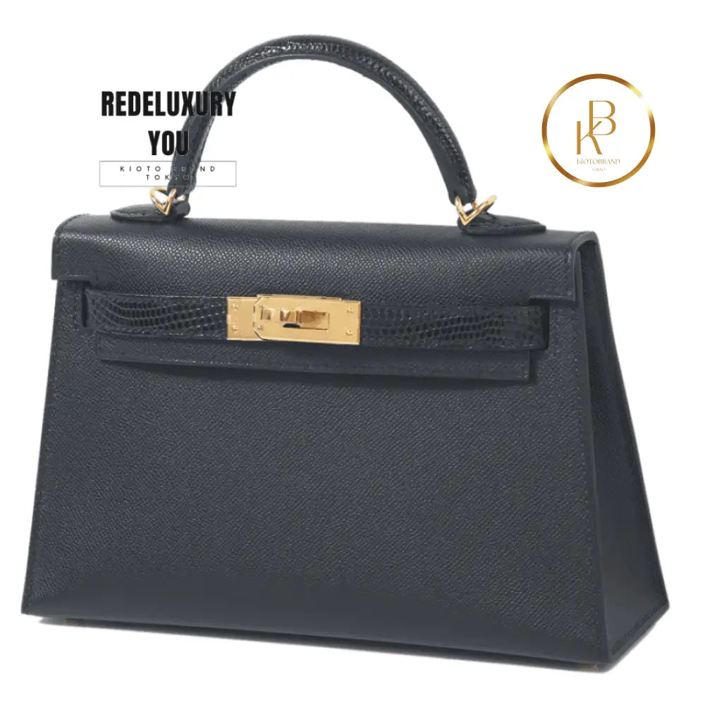 Kelly 20 Mini Ii Black Madame & Lizard