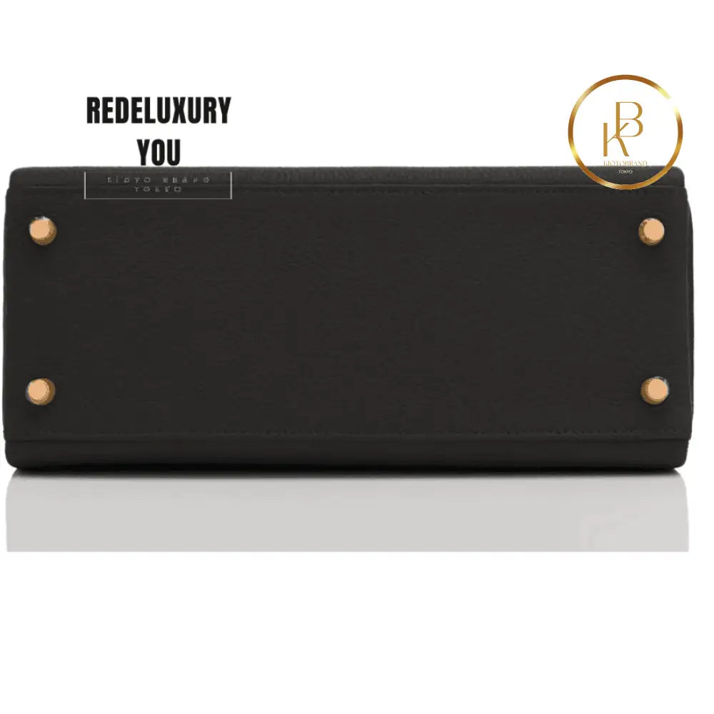 Kelly 28 Black Togo