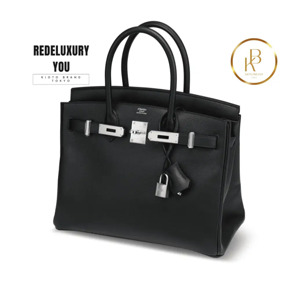 Birkin 30 Black Palladium Epsom