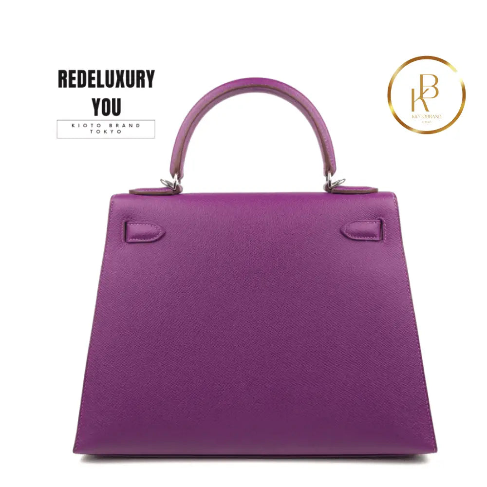 Kelly 28 Sellier Anemone Purple Epsom