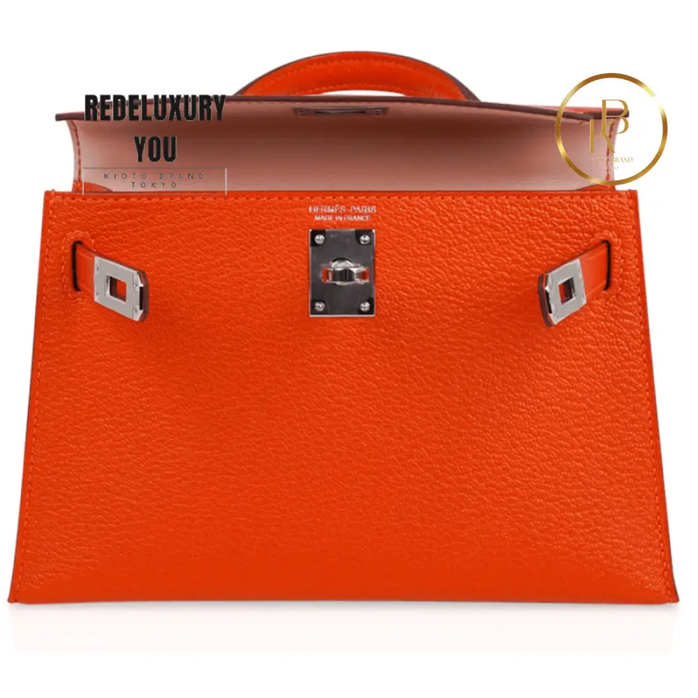 Kelly 20 Mini Sellier Orange Feu