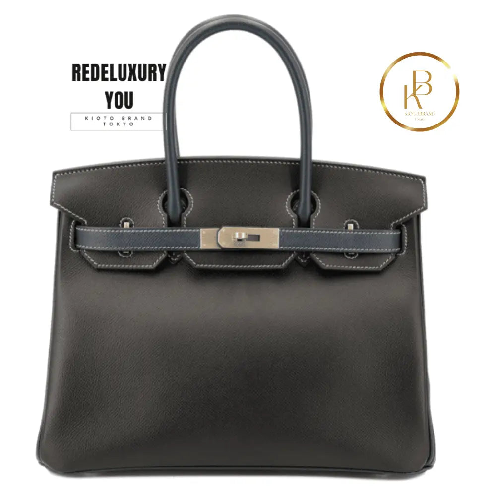 Birkin 30 Black Bleu Nuit (Special Order)