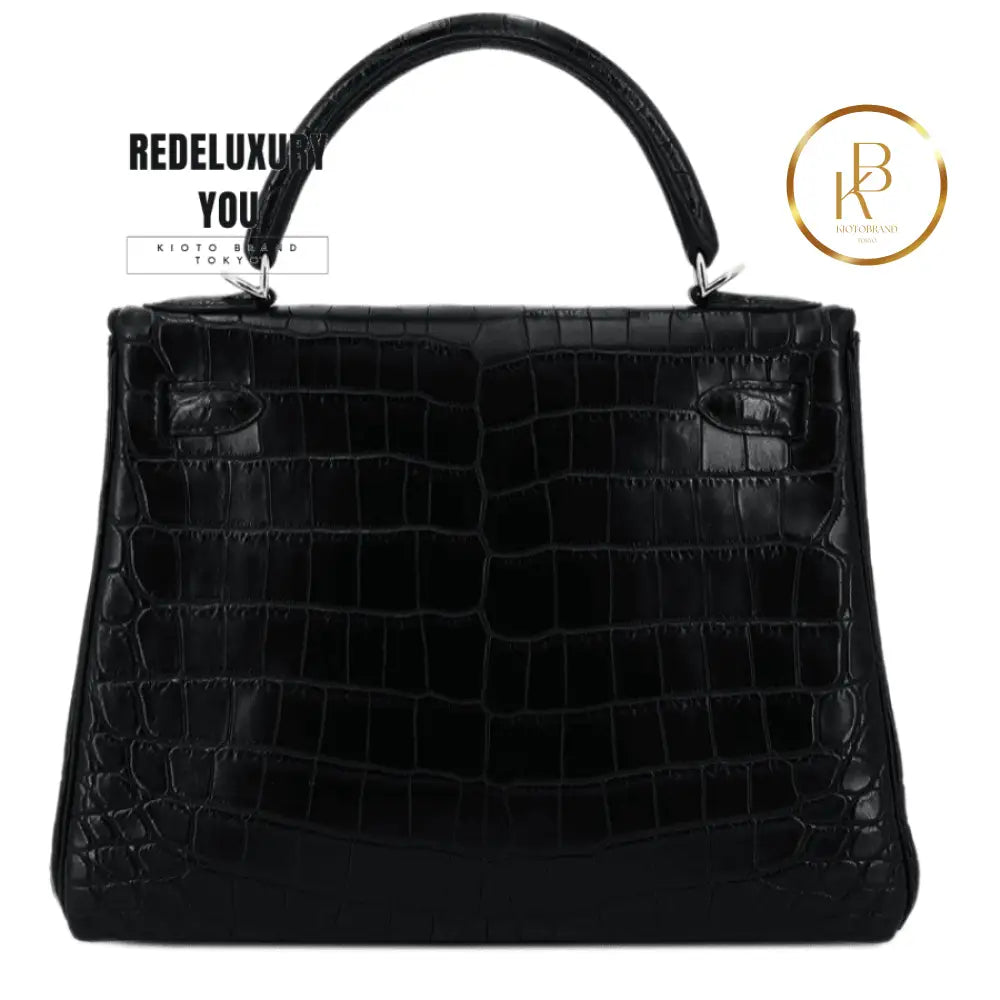 Kelly 28 Matte Nile Croc Black