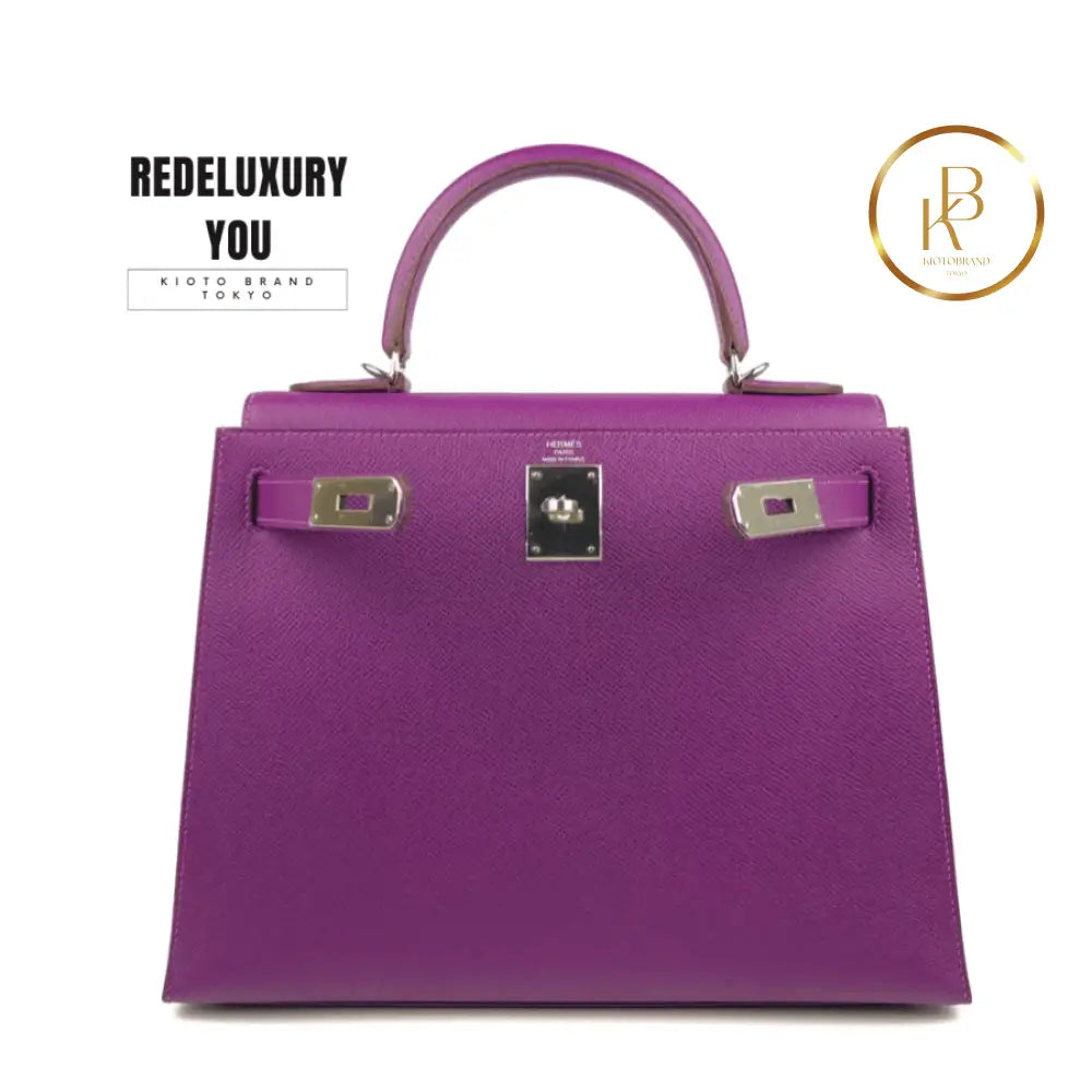 Kelly 28 Sellier Anemone Purple Epsom