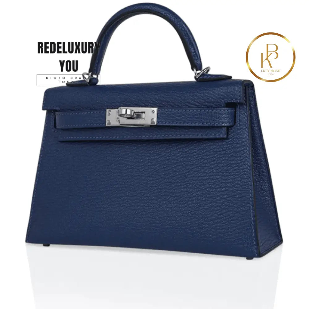 Kelly 20 Sellier Mini Deep Bleu