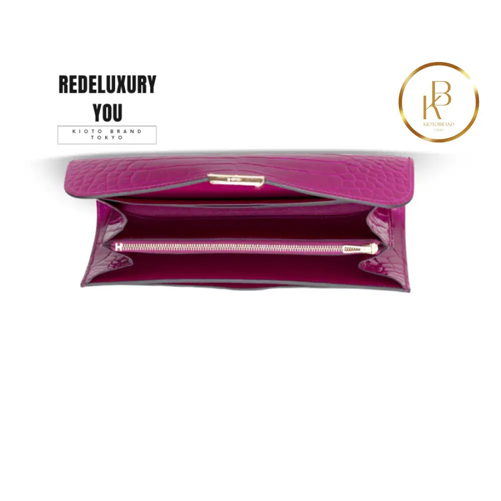 Constance To Go Shiny Rose Pourpre Alligator