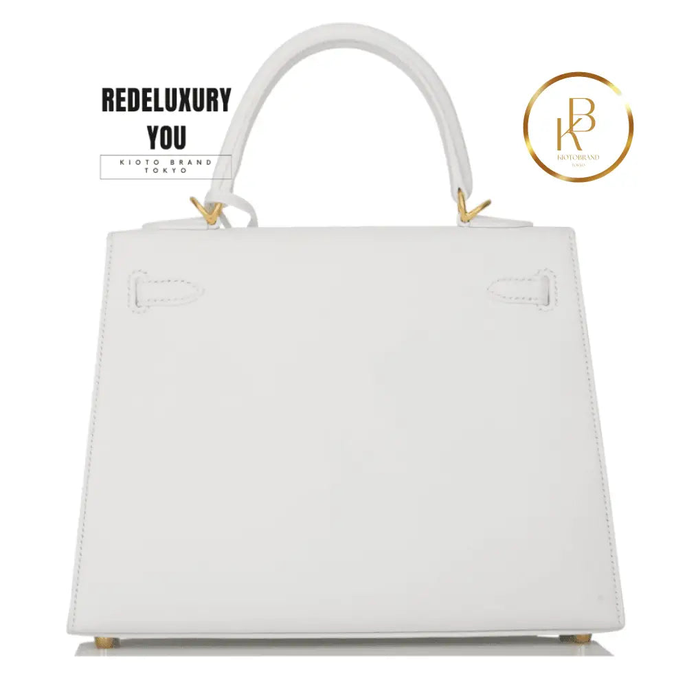 Kelly 25 Sellier White Verso