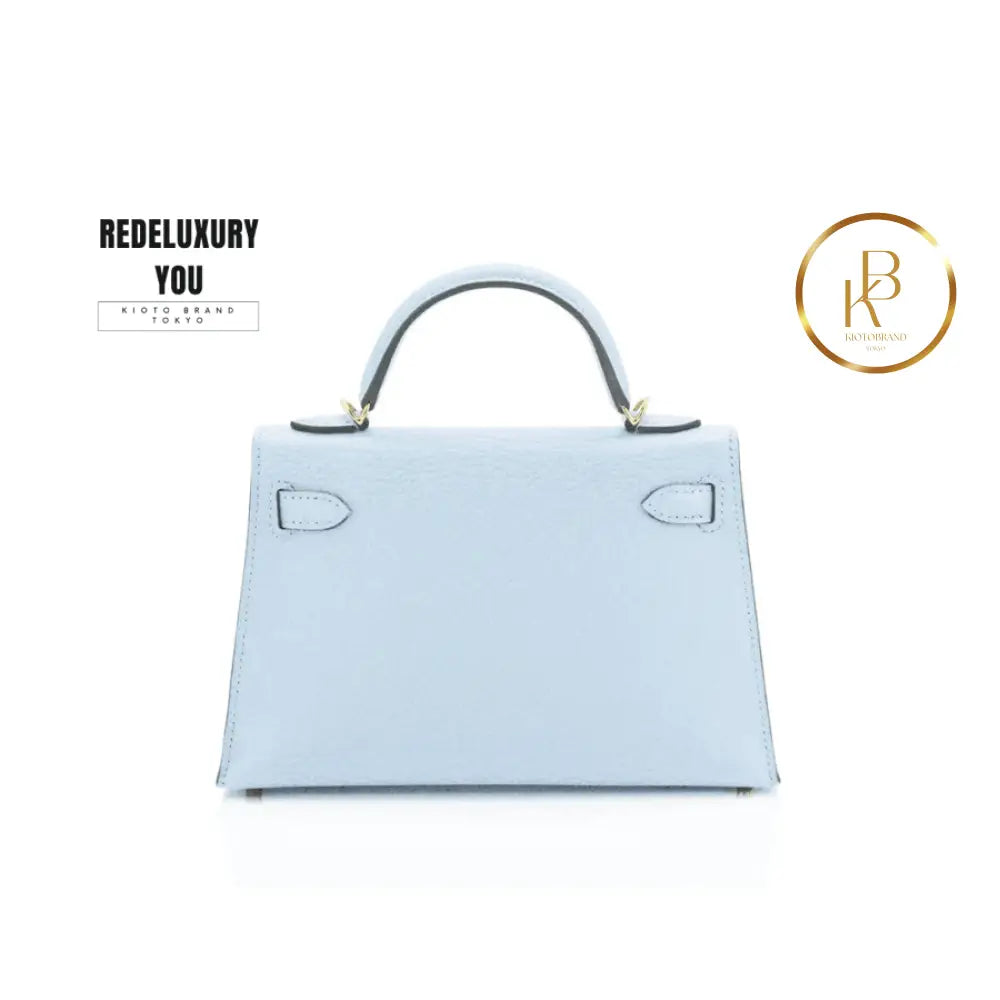 Kelly 20 Mini Blue Brume Vip Gold