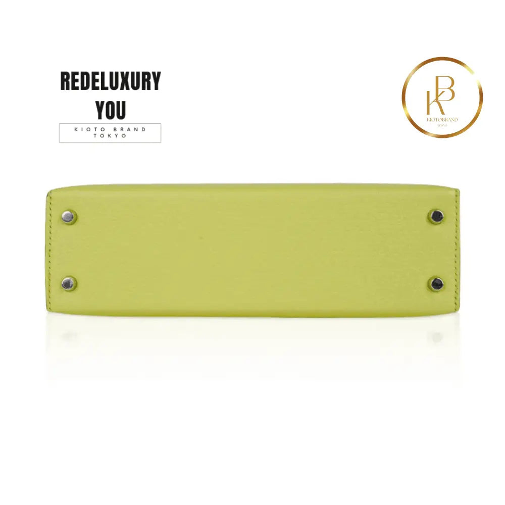 Kelly 20 Mini Sellier Jaune Bourgeon Chevre