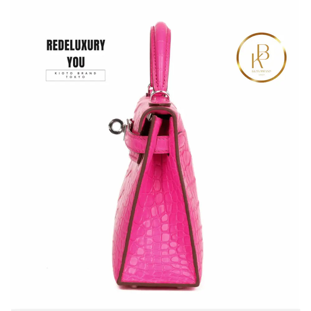 Kelly 20 Mini Ii Sellier Rose Matte Alligator